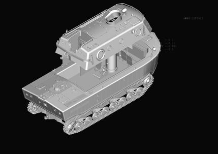 Buildable model  German amphibious transport tractor German Land-Wasser-Schlepper (LWS) Medium production детальное изображение Бронетехника 1/35 Бронетехника