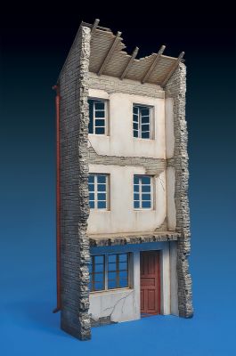 Немецкий разрушенный гостиный дом детальное изображение Строения 1/35 Диорамы