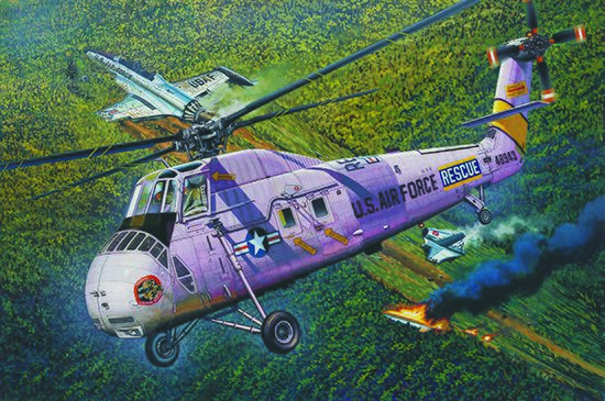 Збірна модель 1/48 Гелікоптер HH-34J USAF Combat Rescue Trumpeter 02884 детальное изображение Вертолеты 1/48 Вертолеты