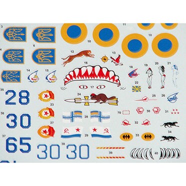 Foxbot 1:72 Декаль МіГ-29 (9-12, 9-13, 9-51) з технічними написами, ВПС України детальное изображение Декали Афтермаркет