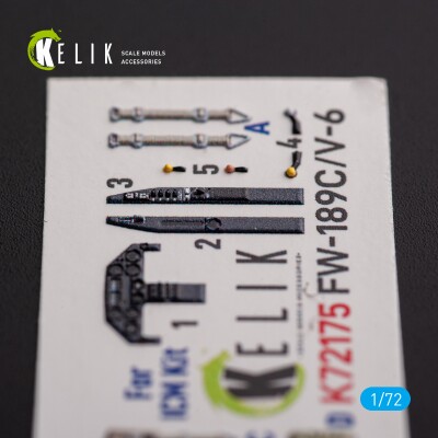 FW-189C/V-6 3D interior decal for kit ICM 1/72 KELIK K72175 детальное изображение 3D Декали Афтермаркет
