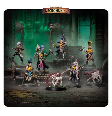 Игровой набор Warhammer - NECROMUNDA: ESCHER GANG MATRIARCHS &amp; PHYRR CATS детальное изображение Necromunda WARHAMMER 40,000