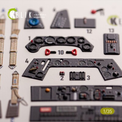 FW-190A-6 3D декаль інтер'єр для комплекту Border Models 1/35 КЕЛИК K35041 детальное изображение 3D Декали Афтермаркет