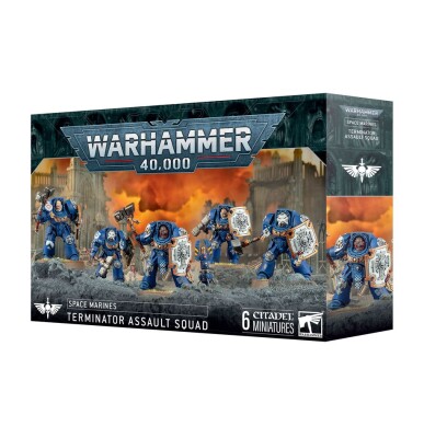 Игровой набор Warhammer 40000 - SPACE MARINES: TERMINATOR ASSAULT SQUAD детальное изображение Ультрамарины Космические Десантники