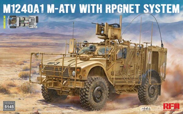 Сборная модель 1/35 Бронеавтомобиль M1240A1 MATV с системой RPGNet РФМ RM-5145 детальное изображение Автомобили 1/35 Автомобили