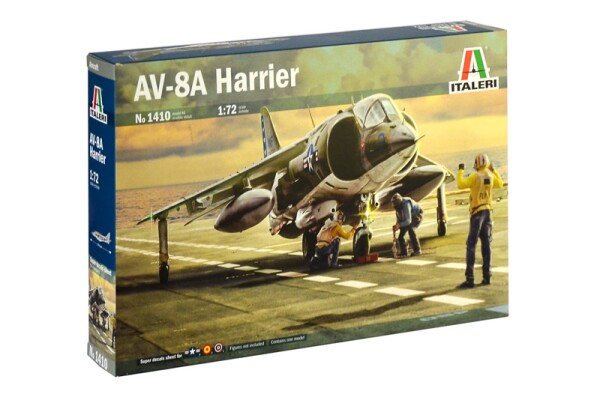 Збірна модель 1/72 Літак AB-8A Harrier Italeri 1410 детальное изображение Самолеты 1/72 Самолеты