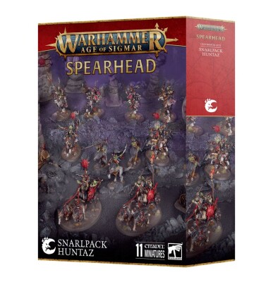 Ігровий набір Warhammer SIGMAR SPEARHEAD: GLOOMSPITE GITZ - SNARLPACK HUNTAZ детальное изображение Мракобесные Гоблины Разрушение