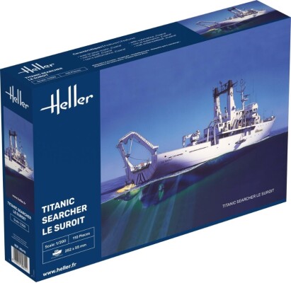 Сборная модель 1/200 Поисковое судно Титаника Le Suroit Хеллер 80615 детальное изображение Флот 1/200 Флот