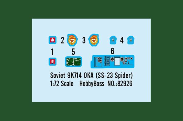 Збірна модель радянського OKA 9K714 (SS-23 Spider) детальное изображение Автомобили 1/72 Автомобили