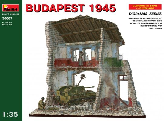 Будапешт, 1945 детальное изображение Строения 1/35 Диорамы