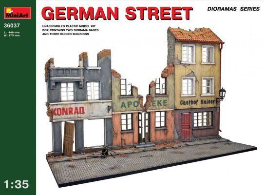 german street детальное изображение Строения 1/35 Диорамы