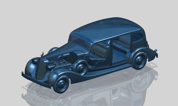 Packard Twelve (Model 1936) with Passengers WWII Soviet Leader’s Car + 5 figures детальное изображение Автомобили 1/35 Автомобили