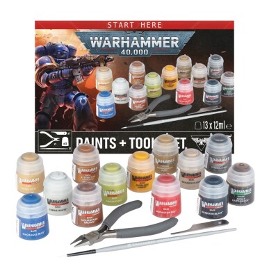 Ігровий набір Warhammer 40000 - PAINTS + TOOLS детальное изображение Игровые наборы WARHAMMER 40,000