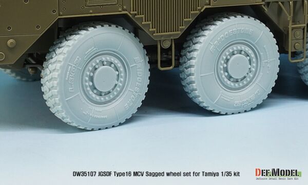JGSDF Type-16 MCVSagged wheel set ( for Tamiya 1/35) детальное изображение Смоляные колёса Афтермаркет