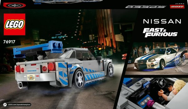Конструктор LEGO Speed Champions «Подвійний форсаж» Nissan Skyline GT-R (R34) 76917 детальное изображение Speed Champions Lego