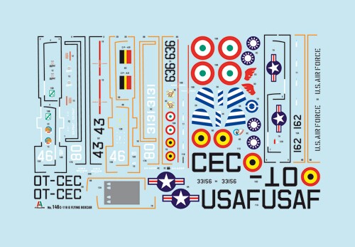 Збірна модель 1/72 Літак C-119G FLYING BOXCAR Italeri 0146 детальное изображение Самолеты 1/72 Самолеты