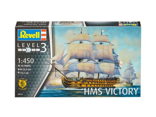 Сборная модель 1/450 корабль HMS Victory Revell 05819 детальное изображение Парусники Флот