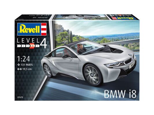 Гібридний суперкар BMW i8 детальное изображение Автомобили 1/24 Автомобили