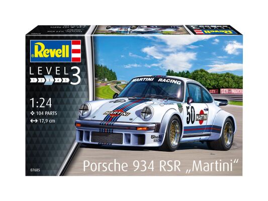 Спортивный автомобиль Porsche 934 RSR &quot;Martini&quot; детальное изображение Автомобили 1/24 Автомобили