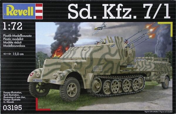 Зенітна самохідна установка Sd.Kfz 7/1 детальное изображение Бронетехника 1/72 Бронетехника