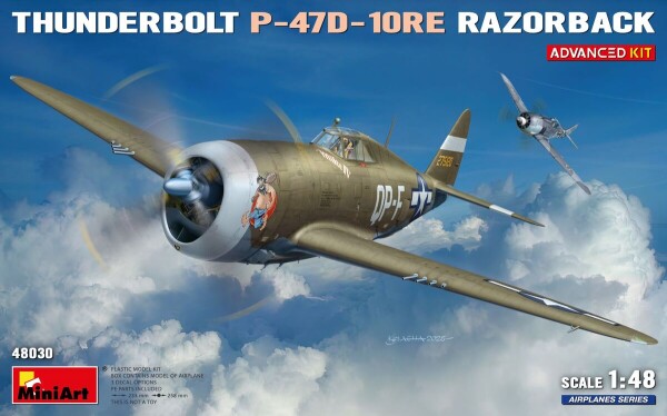 Сборная модель 1/48 Самолет Republic P-47 D-10 RE Thunderbolt Razorback MiniArt 48030 детальное изображение Самолеты 1/48 Самолеты