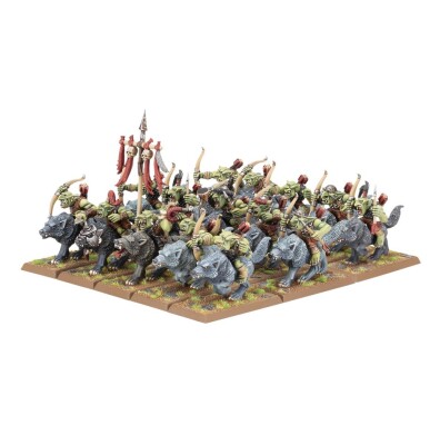 OLD WORLD ORC &amp; GOBLIN TRIBES: GOBLIN WOLF RIDER MOB детальное изображение THE OLD WORLD WARHAMMER Age of Sigmar