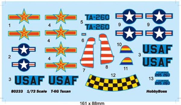 Збірна модель американського винищувача American T-6G “Texan” детальное изображение Самолеты 1/72 Самолеты