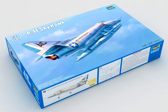 Сборная модель 1/32 Самолет A-4E &quot;Sky Hawk&quot; Трумпетер 02266 детальное изображение Самолеты 1/32 Самолеты