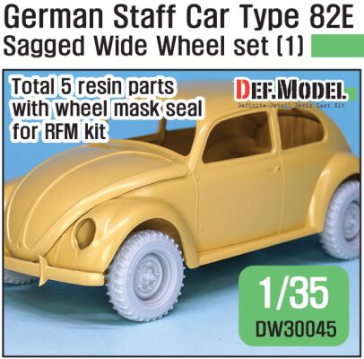 German Staff Car Type 82E Wheel set 01-Wide(contienetal) ( for RFM 1/35) детальное изображение Смоляные колёса Афтермаркет