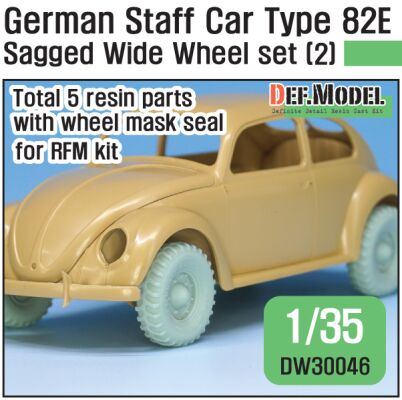 German Staff Car Type 82E Wheel set 02-Wide(Semperit) ( for RFM 1/35) детальное изображение Смоляные колёса Афтермаркет
