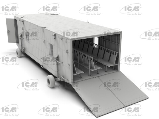 Scale model 1/35 Universal military container and airfield cover USA M8A1 ICM 53201 детальное изображение Автомобили 1/35 Автомобили