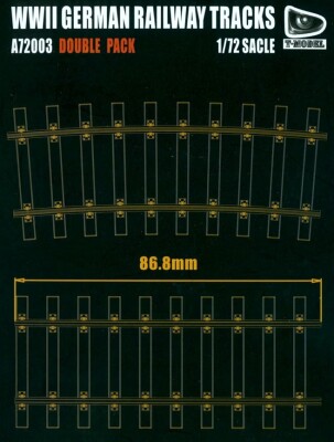 Збірна модель 1/72 Німецькі залізничні колії  (включає 8 колії,   70см ) T-Model A72003D детальное изображение Железная дорога 1/72 Железная дорога