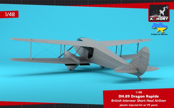 Сборная модель 1/48 Ближнемагистральный авиалайнер DH.89 Dragon Rapide Armory Models Group 48005 детальное изображение Самолеты 1/48 Самолеты
