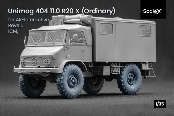 Набор колес для Унимог 404 11.0 R20 от Revell, AK-Interactive, ICM ScaleX WM 35023 детальное изображение Колёса Афтермаркет