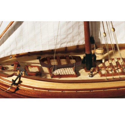 Scale wooden model 1/70 Spanish felucca &quot;San Juan&quot; OcCre 12001 детальное изображение Корабли Модели из дерева