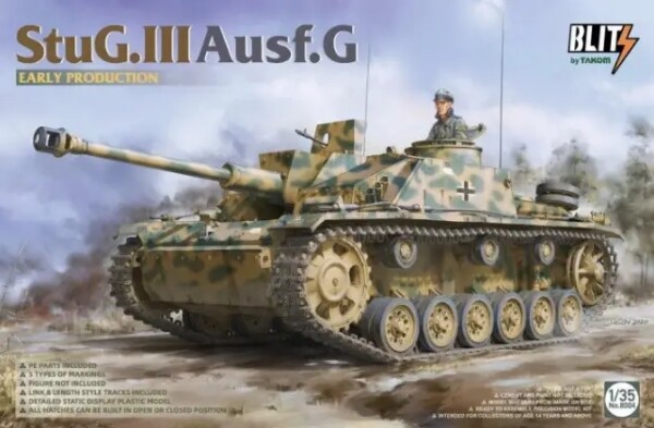 Сборная модель 1/35 САУ StuG.III Ausf.G  mit 7.5cm L/48 Таком 8004 детальное изображение Бронетехника 1/35 Бронетехника