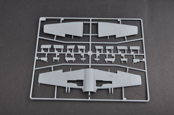 Сборная модель 1/48 Реактивный истребитель Supermarine Attacker F.1 Fighter Трумпетер 02866 детальное изображение Самолеты 1/48 Самолеты