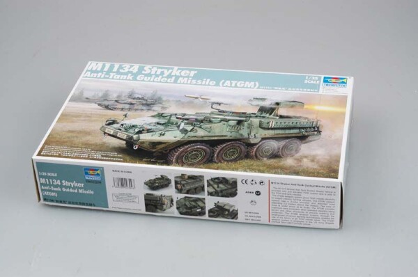 Збірна модель 1/35 ПТРК M1134 Stryker Trumpeter 00399 детальное изображение Бронетехника 1/35 Бронетехника