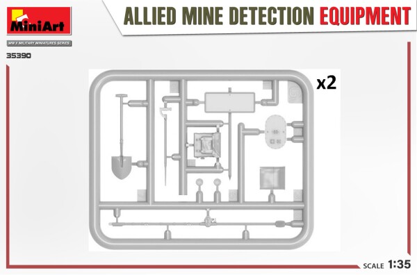 Set 1/35 Allied Mine Detection Equipment Miniart 35390 детальное изображение Аксессуары Диорамы