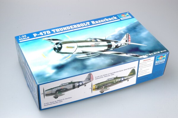 Збірна модель 1/32 Американський винищувач-бомбардувальник P-47D Тандерболт &quot;Razorback&quot; Trumpeter 02262 детальное изображение Самолеты 1/32 Самолеты