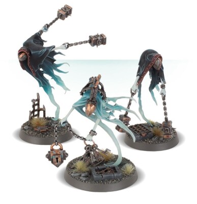 Игровой набор Warhammer AGE OF SIGMAR - SPEARHEAD: NIGHTHAUNT - CURSED SHACKLEHORDE детальное изображение Ночные Призраки Смерть