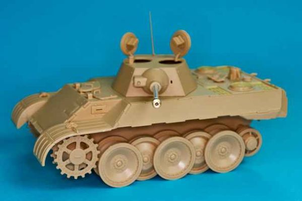 Металевий ствол 50мм KwK 39 L/60 для танка VK1602 Leopard в масштабі 1/35 детальное изображение Металлические стволы Афтермаркет