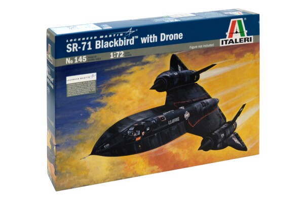 Збірна модель 1/72 Літак SR - 71 Black Bird with Drone Italeri 0145 детальное изображение Самолеты 1/72 Самолеты