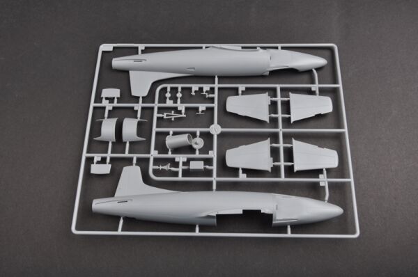 Збірна модель 1/48 Реактивний винищувач Supermarine Attacker F.1 Fighter Trumpeter 02866 детальное изображение Самолеты 1/48 Самолеты