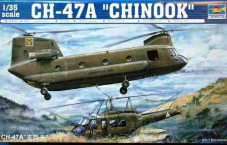 Сборная модель 1/35 Вертолет CH-47A &quot;CHINOOK&quot; Трумпетер 05104 детальное изображение Вертолеты 1/35 Вертолеты