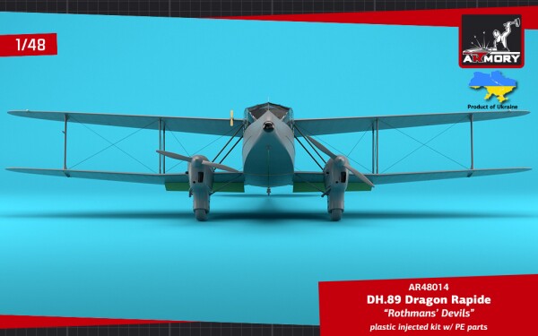 Сборная модель 1/48 Ближнемагистральный авиалайнер DH.89 Dragon Rapide “Rothmans' Devils” Armory детальное изображение Самолеты 1/48 Самолеты