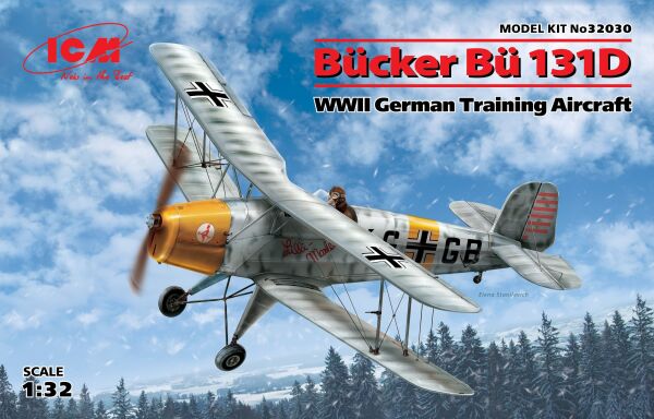 Немецкий тренировочный самолёт Bücker Bü 131D детальное изображение Самолеты 1/32 Самолеты