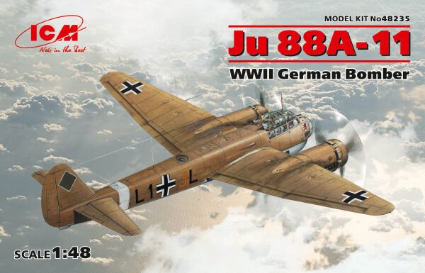 Ju 88A-11, німецький бомбардувальник ІІ МВ детальное изображение Самолеты 1/48 Самолеты