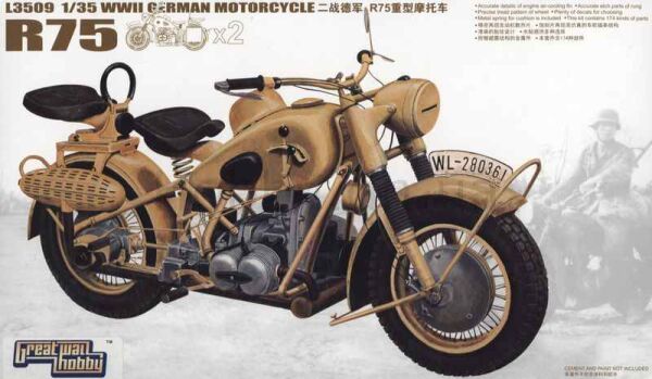 1/35 WWII German BMW R75 (2 motercycles) детальное изображение Автомобили 1/35 Автомобили