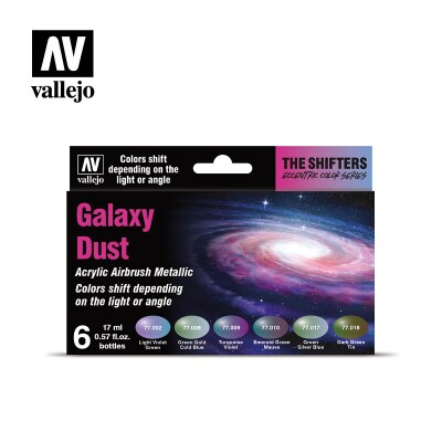 Набор акриловых красок The Shifters Мультихром Нежный Холодный (Galaxy Dust) 6 шт VAL 77092 детальное изображение Наборы красок Краски